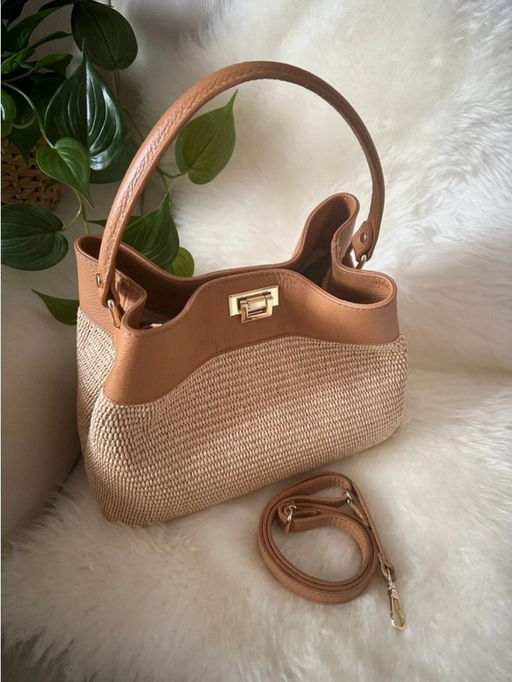 Goodman Design Schultertasche Sommerliebling mit Stil – Raffinierte Ledertasche mit Naturflair, Handgefertigt in Italien – jedes Stück ein Unikat von Goodman Design