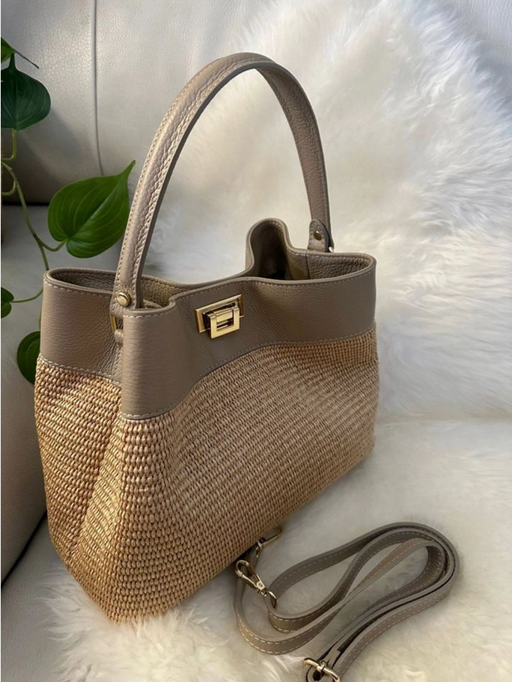 Goodman Design Schultertasche Sommerliebling mit Stil – Raffinierte Ledertasche mit Naturflair, Handgefertigt in Italien – jedes Stück ein Unikat von Goodman Design
