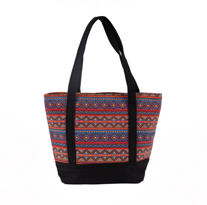 Goodman Design Tragetasche Schultertasche mit Tribal-Muster – robuste Alltagstasche, 100% Canvas-Baumwolle – strapazierfähig und langlebig von Goodman Design