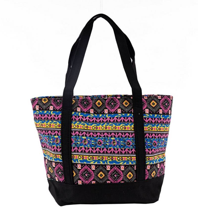 Goodman Design Tragetasche Schultertasche mit Tribal-Muster – robuste Alltagstasche, 100% Canvas-Baumwolle – strapazierfähig und langlebig von Goodman Design