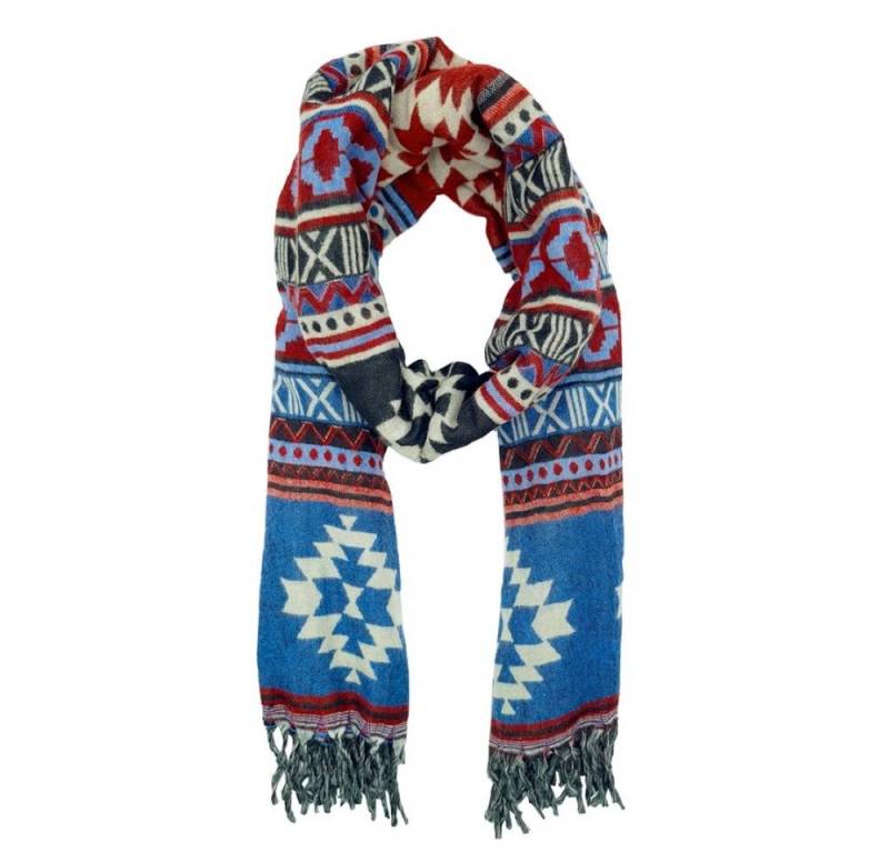 Goodman Design XXL-Schal Ethno-Winterschal Poncho – vielseitig, warm und stilvoll!, Hergestellt in Indien – mit Liebe zum Detail von Goodman Design