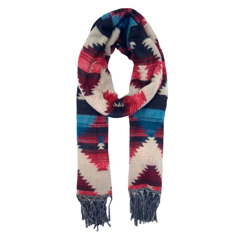 Goodman Design XXL-Schal Ethno-Winterschal Poncho – vielseitig, warm und stilvoll!, Hergestellt in Indien – mit Liebe zum Detail von Goodman Design