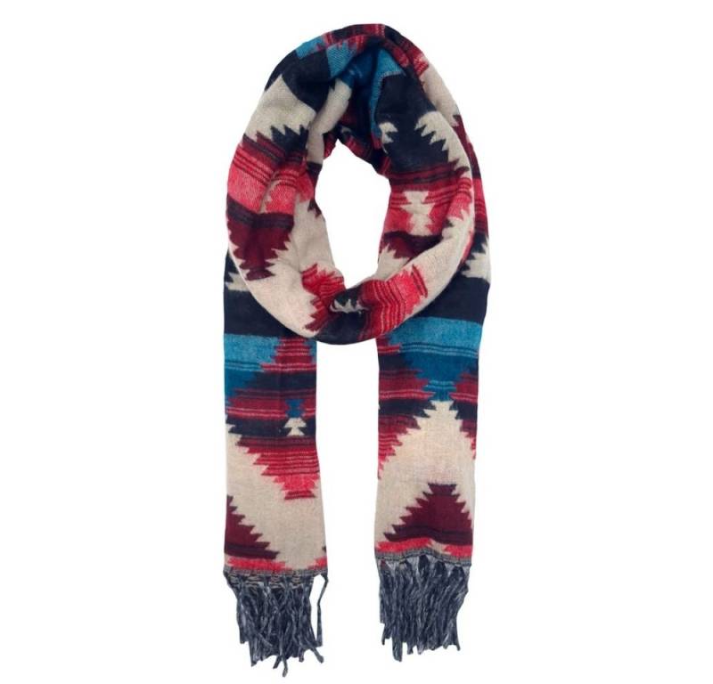 Goodman Design XXL-Schal Ethno-Winterschal Poncho – vielseitig, warm und stilvoll!, Hergestellt in Indien – mit Liebe zum Detail von Goodman Design