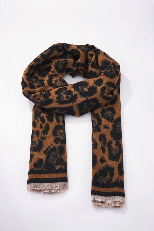 Goodman Design XXL-Schal Leopardenmuster XXL Damen-Wollschal – stilvoll, warm und unverzichtbar, Kuschelig weich und angenehm warm von Goodman Design