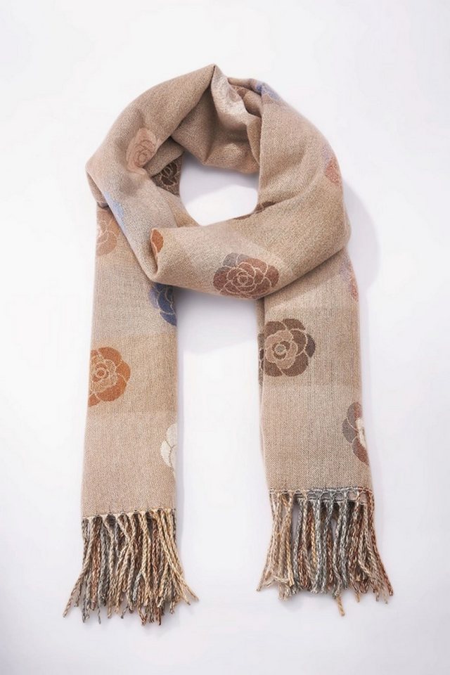 Goodman Design XXL-Schal Schal mit floralem Muster und weicher Wollmischung, Weich, wärmend und angenehm zu tragen von Goodman Design