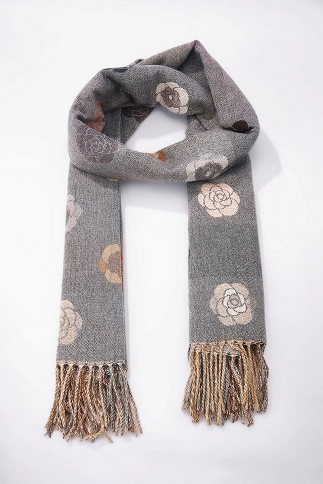 Goodman Design XXL-Schal Schal mit floralem Muster und weicher Wollmischung, Weich, wärmend und angenehm zu tragen von Goodman Design