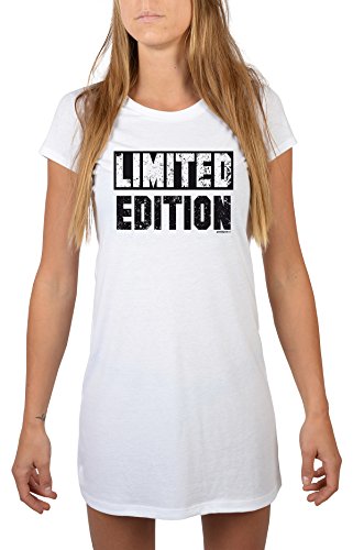Lustiges Sprüche Mädchen Nachthemd/Longshirt Damen : Limited Edition - Schlafshirt Damen Farbe: Weiss Gr: S von Goodman Design