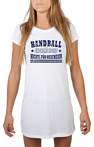 Nachtwäsche lustiges Motiv Nachthemd Handball Extreme Sport Mädchen Schlafanzug Pyjama für Jugendliche Geschenkidee für Frauen von Goodman Design