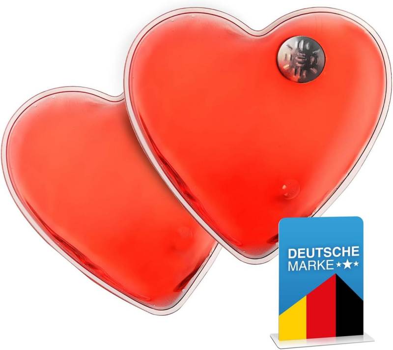 Goods+Gadgets Handwärmer Handwärmer Taschenwärmer Herz Wärme-Kissen, Taschen-Wärmer 2-tlg., 2er Set, Knickkissen von Goods+Gadgets