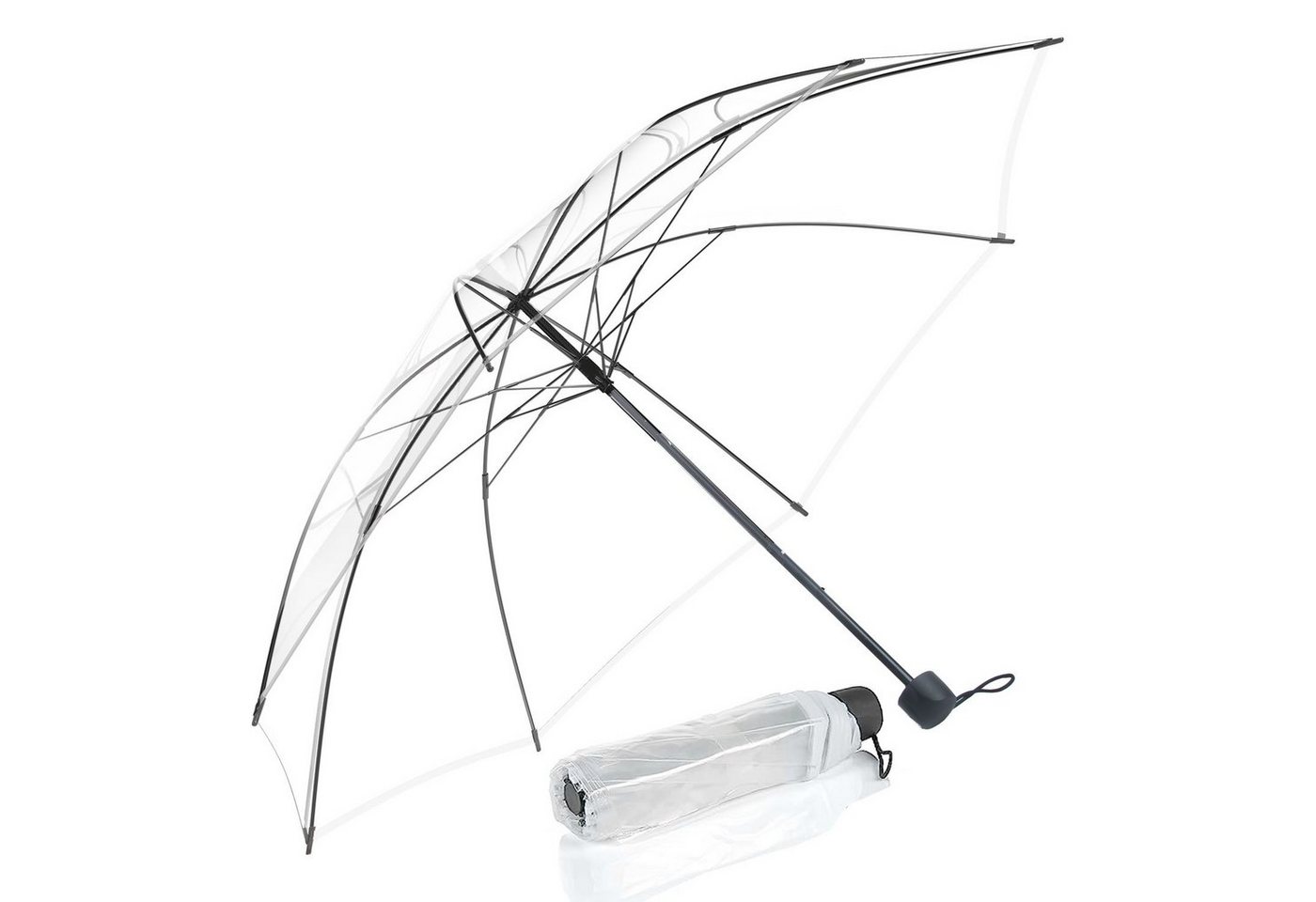 Goods+Gadgets Stockregenschirm, Eleganter Regenschirm in transparent von Goods+Gadgets