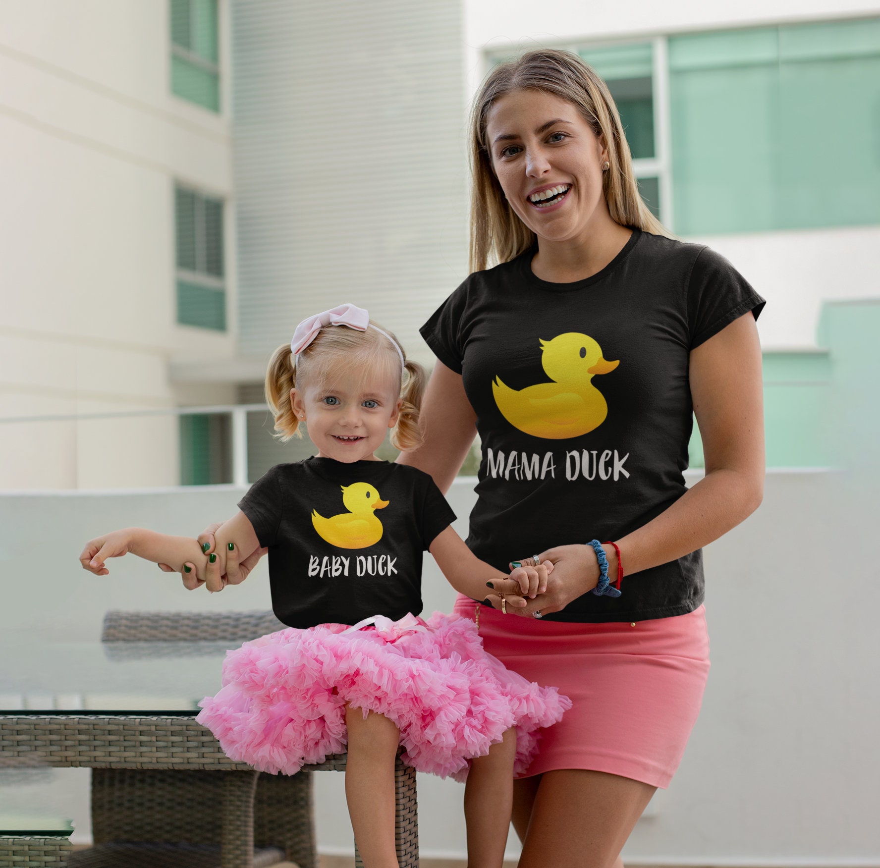 Ente Mama Baby Sohn Tochter Familie Passendes Geschenk T-Shirts von Goodszy