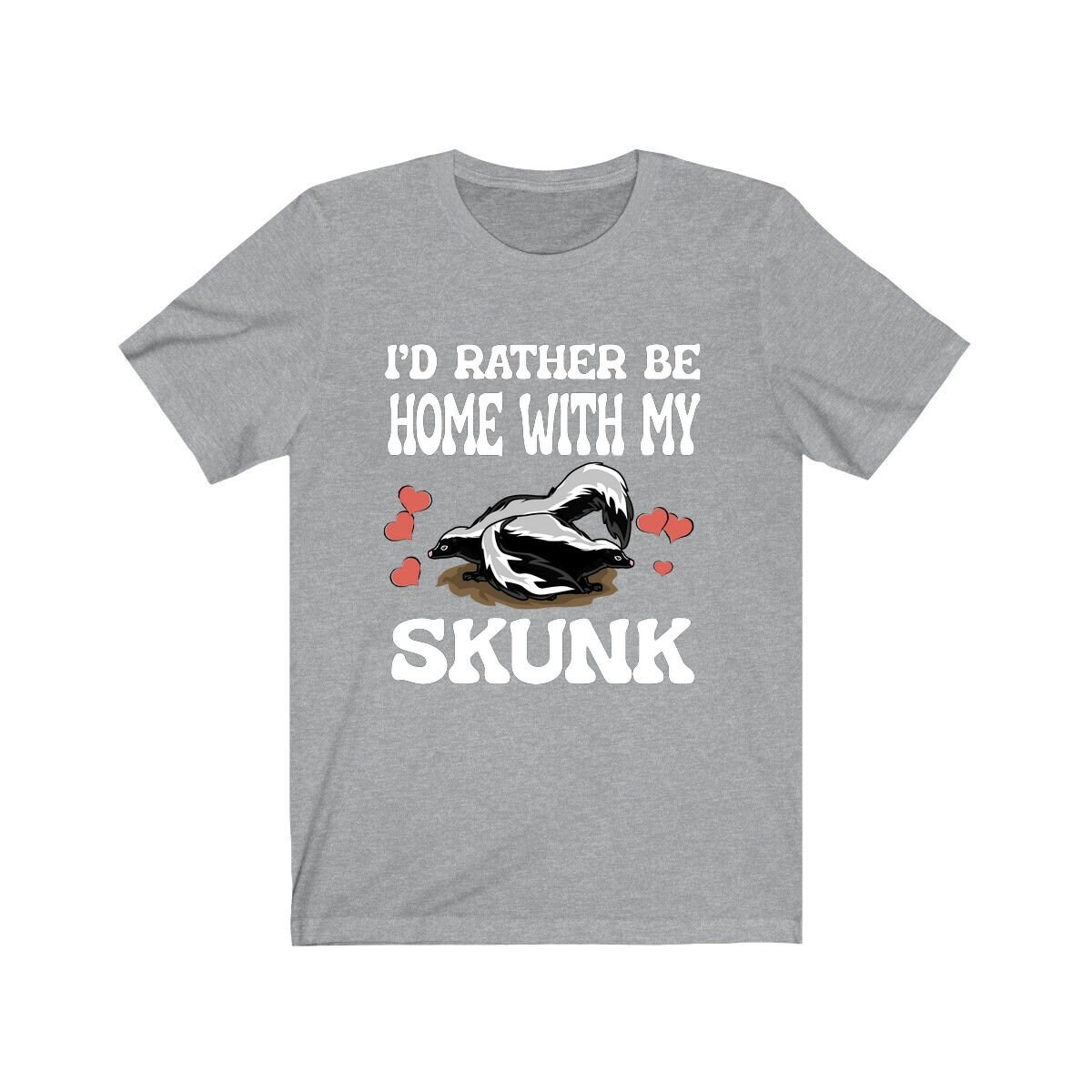 I'd Rather Be Home With My Skunk Shirt, Lover Owner Funny Boy Girl Shirt von Goodszy