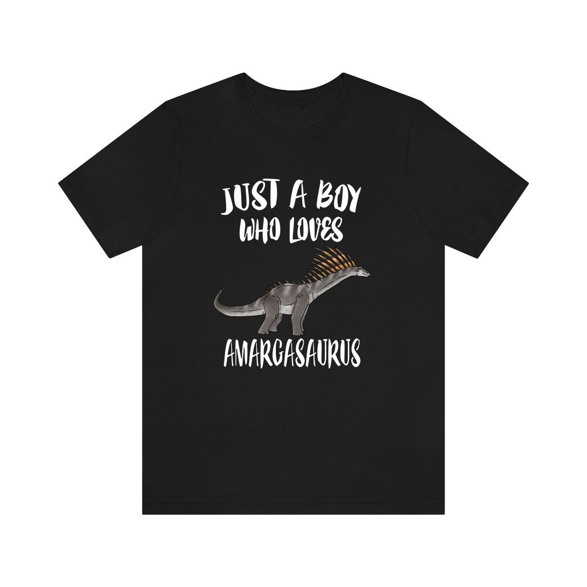 Just A Boy Who Loves Amargasaurus Dinosaurier Shirt, Liebhaber Geschenk, Tier Erwachsene Kinder T-Shirt von Goodszy