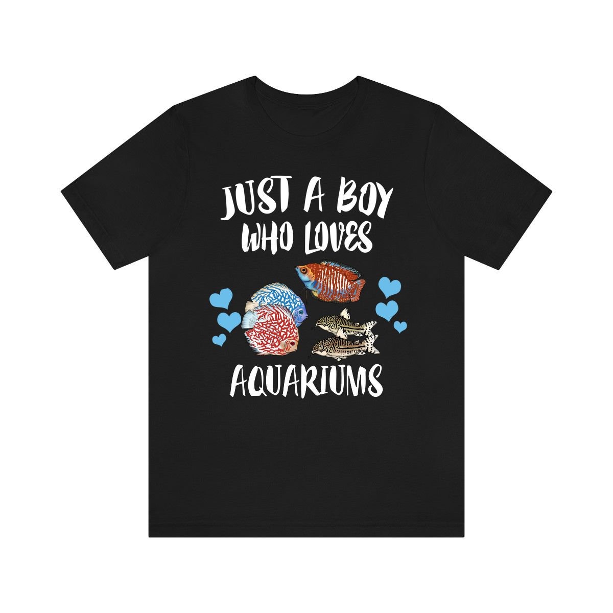 Just A Boy Who Loves Aquariums Fisch Shirt, Aquarium Liebhaber Tank Geschenk, Erwachsene Kleinkind Kinder T-Shirt von Goodszy