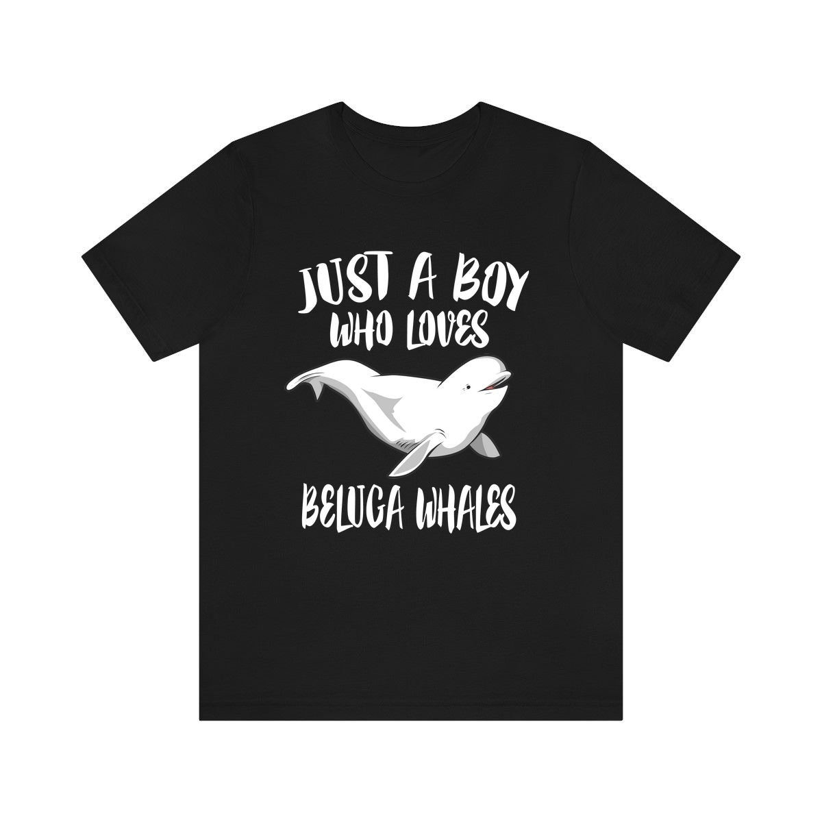 Just A Boy Who Loves Beluga Wale Shirt, Wal Liebhaber Geschenk, Tier Erwachsene Kinder T-Shirt von Goodszy