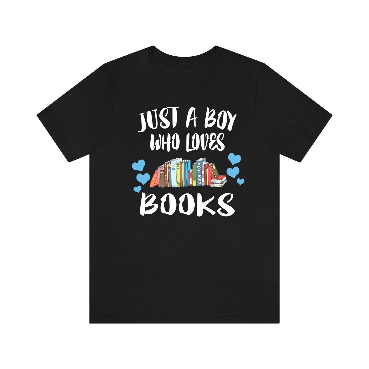 Just A Boy Who Loves Bücher Shirt, Buchliebhaber Geschenk, Tier Erwachsene Kleinkind Kinder T-Shirt von Goodszy