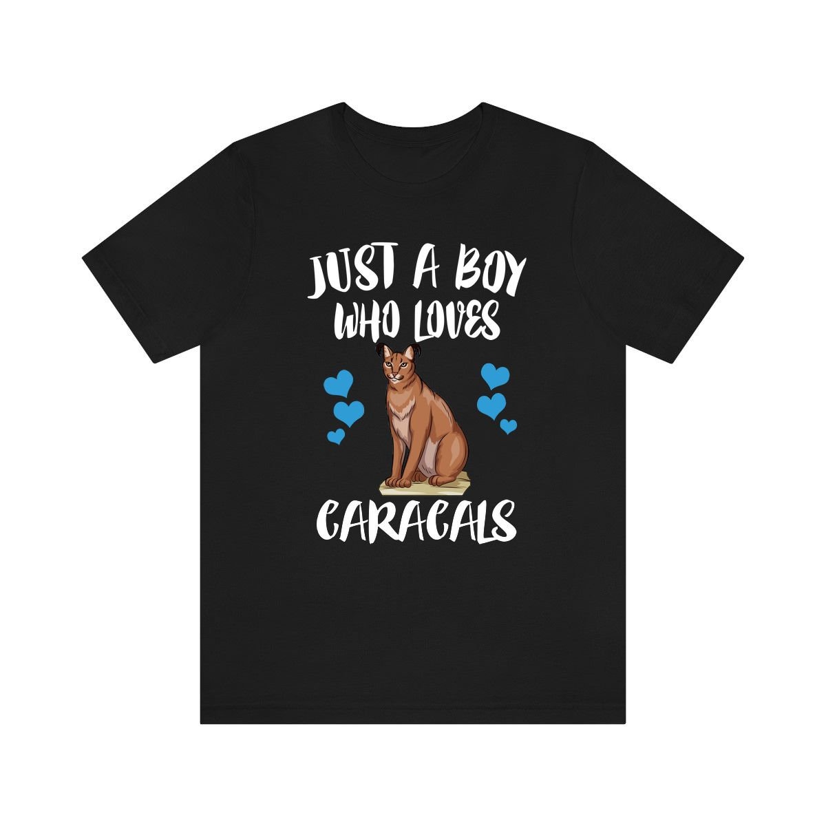 Just A Boy Who Loves Caracals Cats Shirt, Caracal Liebhaber Katzenliebhaber Geschenk, Tier Erwachsene Kinder T-Shirt von Goodszy