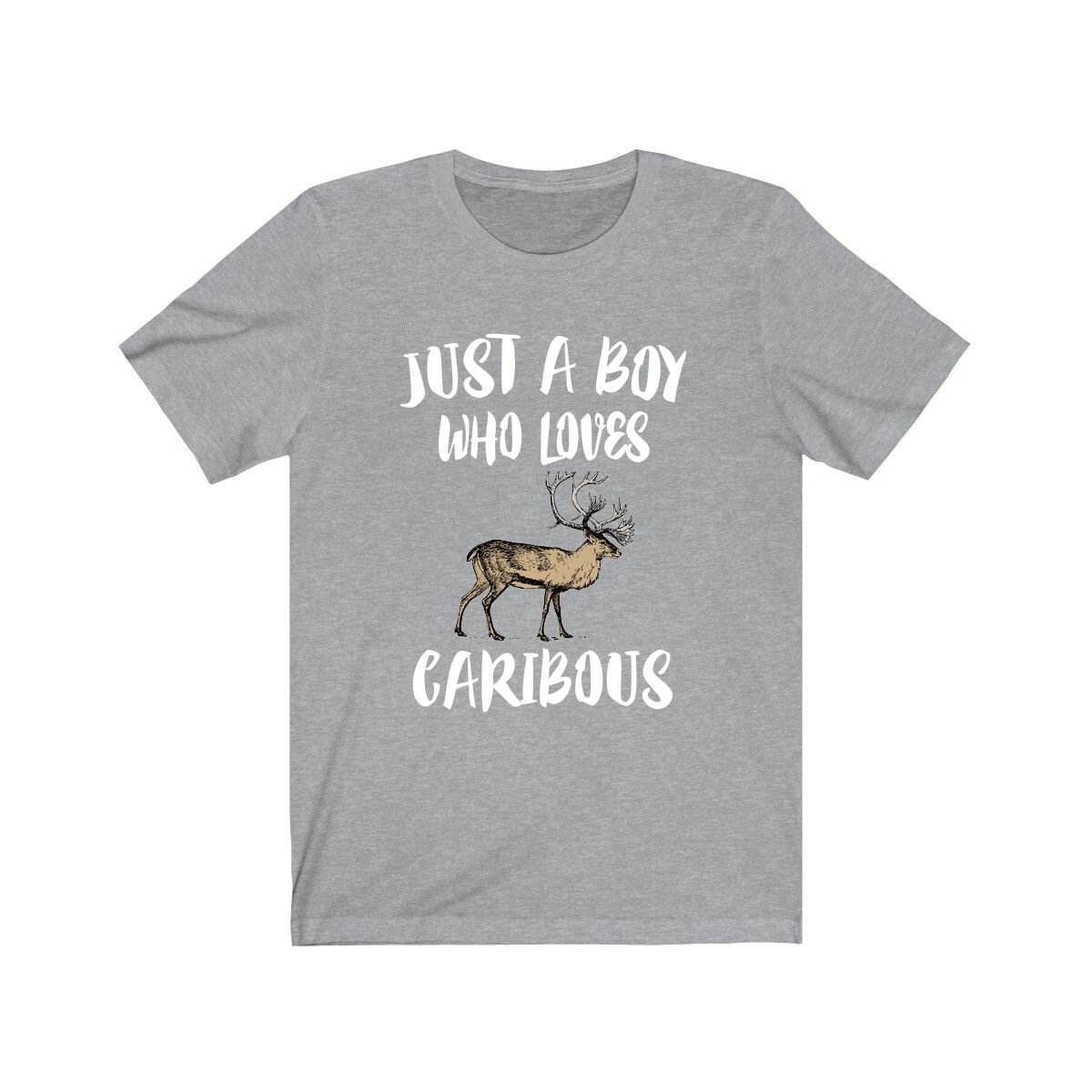 Just A Boy Who Loves Caribous Shirt, Caribou Lover Geschenk, Animal Adult Kids T-Shirt von Goodszy