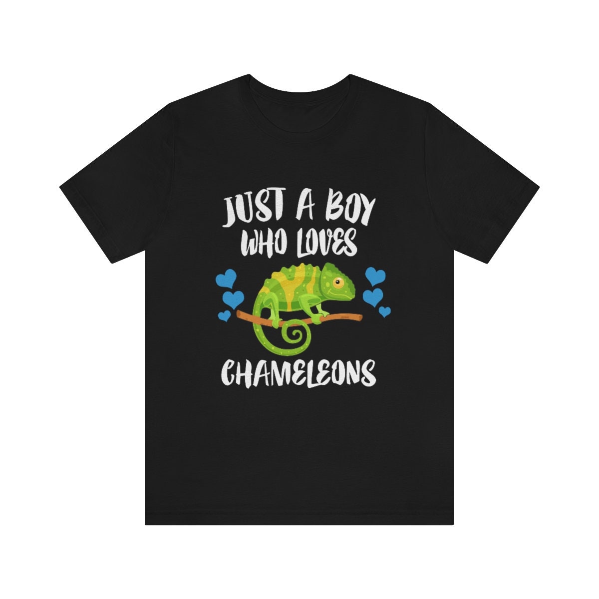 Just A Boy Who Loves Chamäleon Shirt, Liebhaber Besitzer Geschenk, Tier Erwachsene Kinder T-Shirt von Goodszy