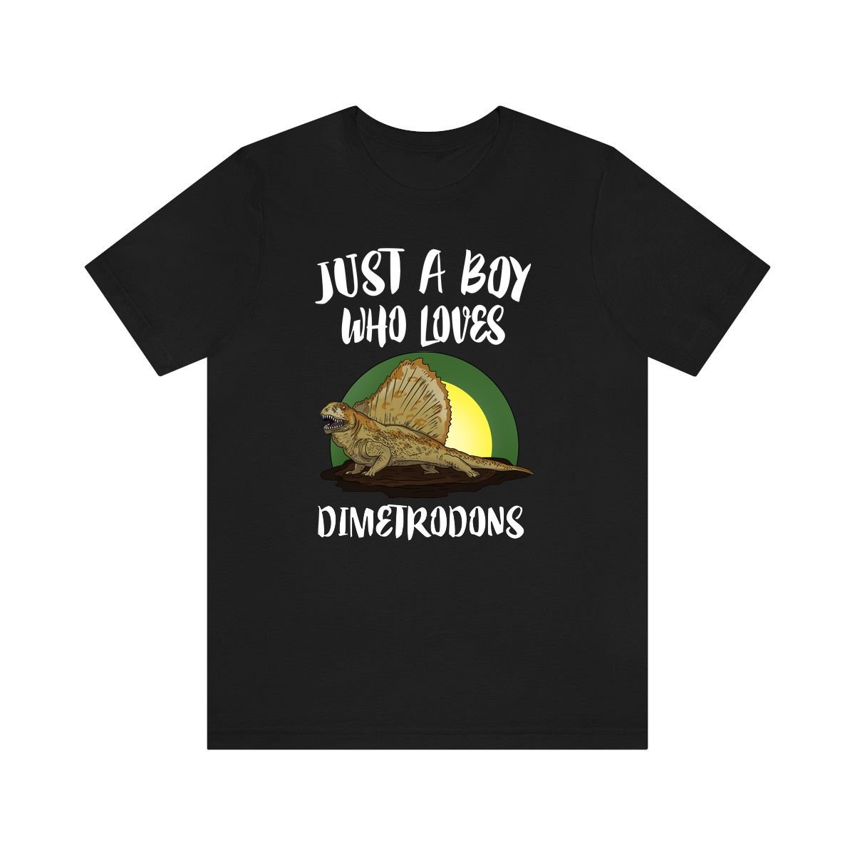 Just A Boy Who Loves Dimetrodons Dinosaurier Shirt, Liebhaber Dimetrodon Geschenk, Tier Erwachsene Kinder T-Shirt von Goodszy