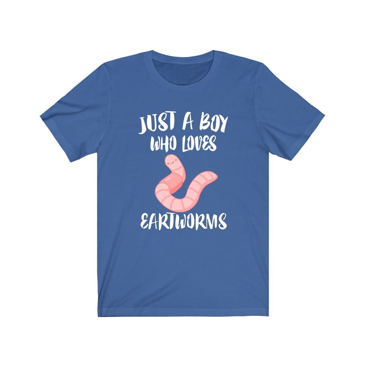 Just A Boy Who Loves Earthworms Shirt, Regenwürmer Liebhaber Wurm Geschenk, Tier Erwachsene Kinder T-Shirt von Goodszy