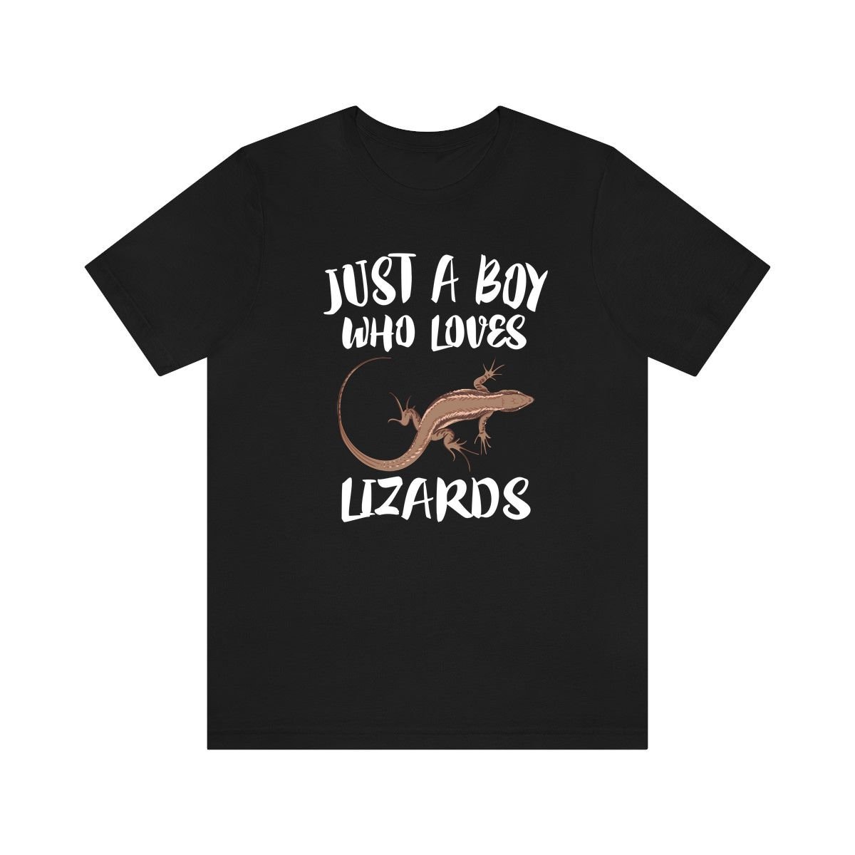 Just A Boy Who Loves Eidechsen Shirt, Liebhaber Geschenk, Tier Erwachsene Kinder T-Shirt von Goodszy