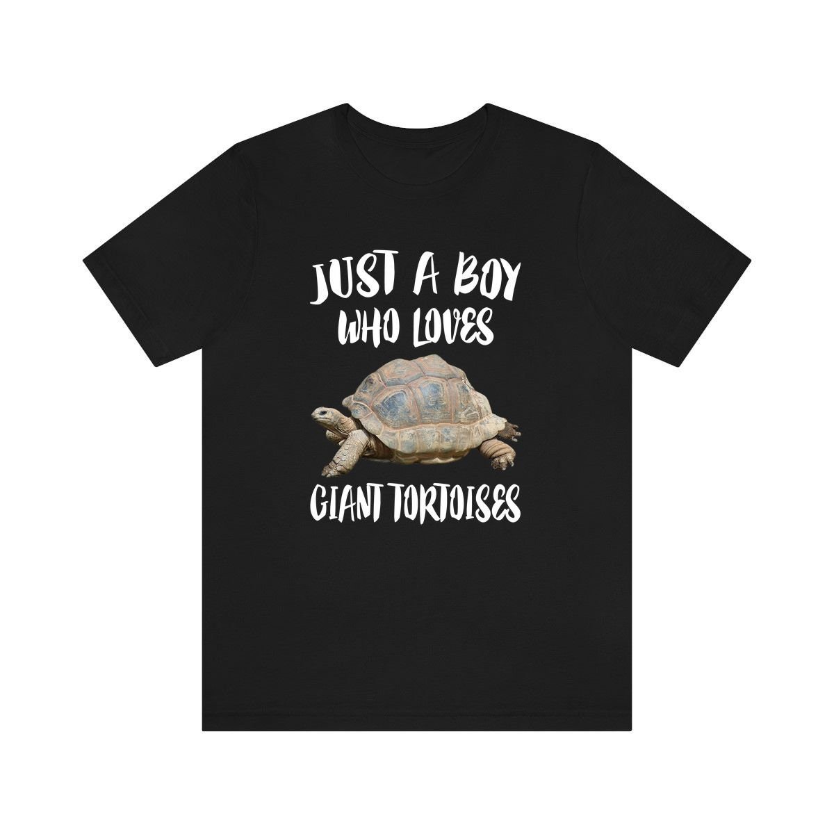 Just A Boy Who Loves Giant Tortoises Shirt, Riesen Schildpatt Liebhaber Schildkröte Geschenk, Tier Erwachsene Kinder T-Shirt von Goodszy