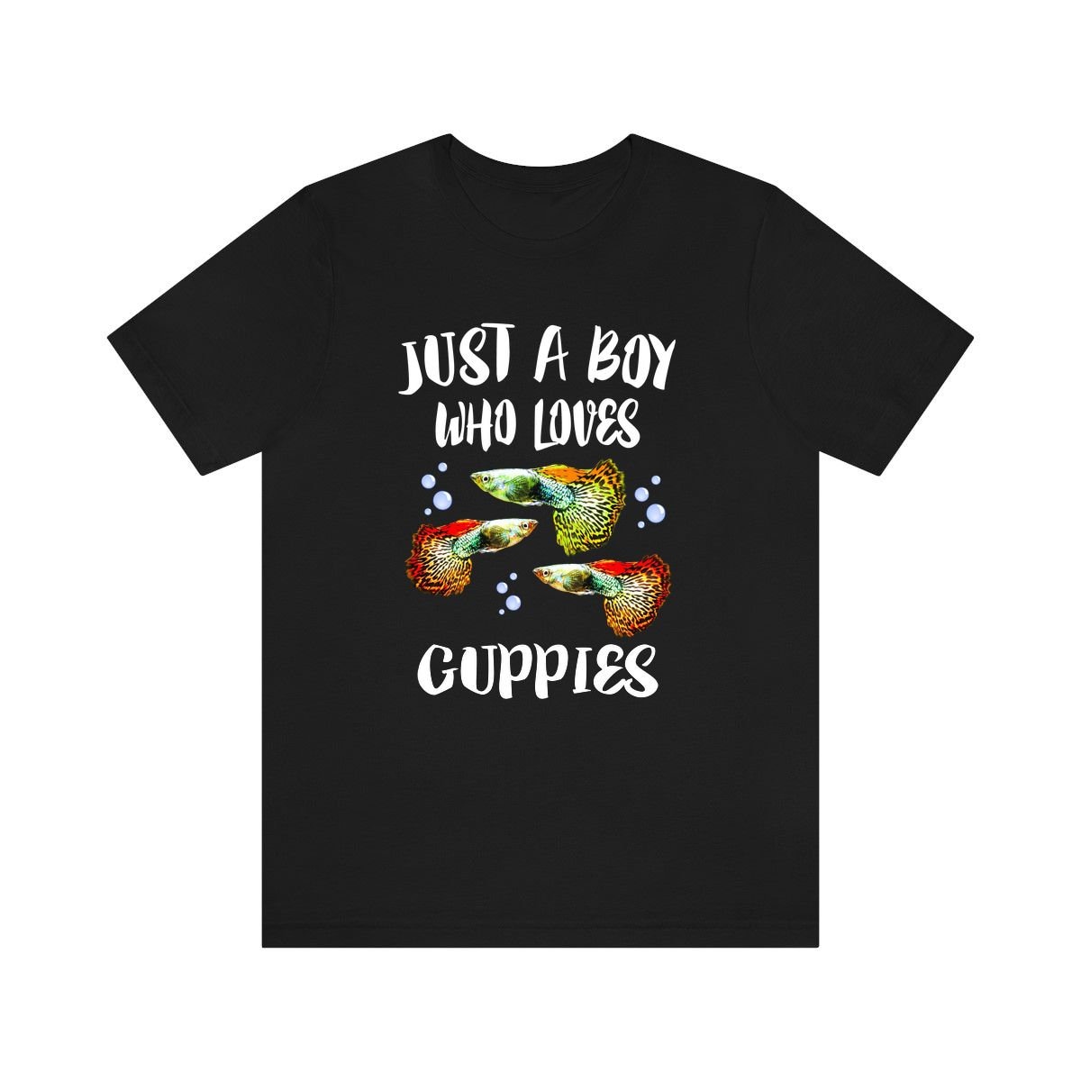 Just A Boy Who Loves Guppies Fisch Shirt, Guppy Liebhaber Geschenk, Tier Erwachsene Kinder T-Shirt von Goodszy