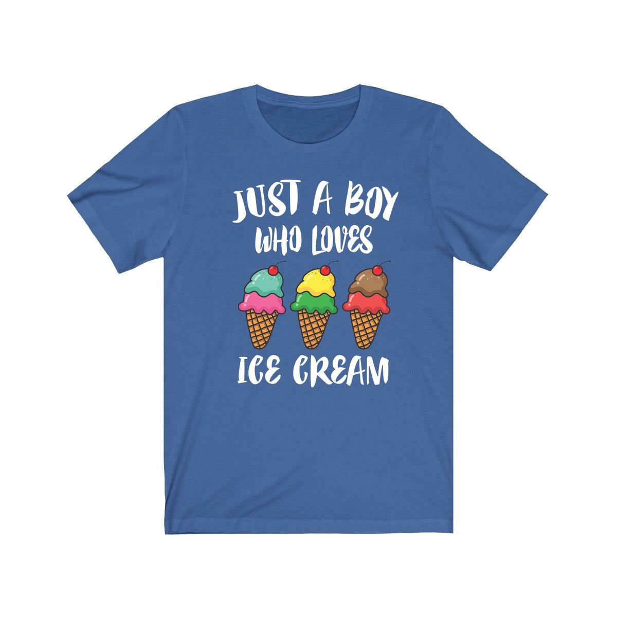 Just A Boy Who Loves Ice Cream Shirt, Lover Geschenk, Animal Adult Kids T-Shirt von Goodszy