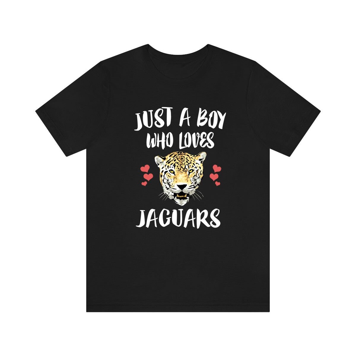 Just A Boy Who Loves Jaguars Shirt, Jaguar Liebhaber Geschenk, Tier Erwachsene Kinder T-Shirt von Goodszy