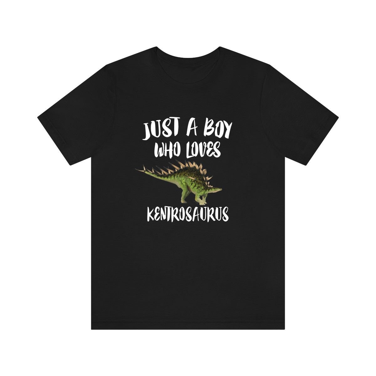 Just A Boy Who Loves Kentrosaurus Dinosaurier Shirt, Liebhaber Geschenk, Tier Erwachsene Kinder T-Shirt von Goodszy