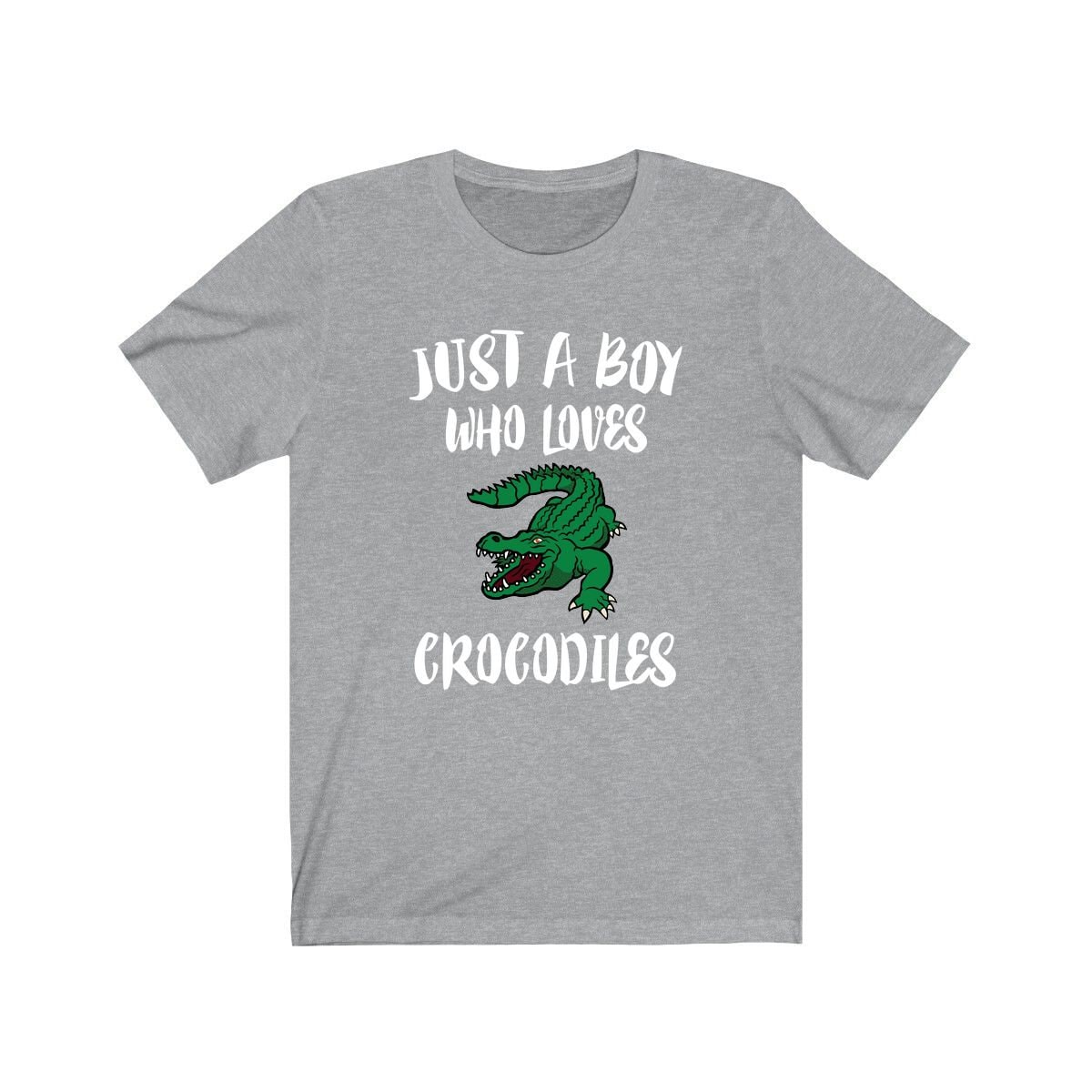 Just A Boy Who Loves Krokodil Shirt, Liebhaber Geschenk, Tier Erwachsene Kinder T-Shirt von Goodszy