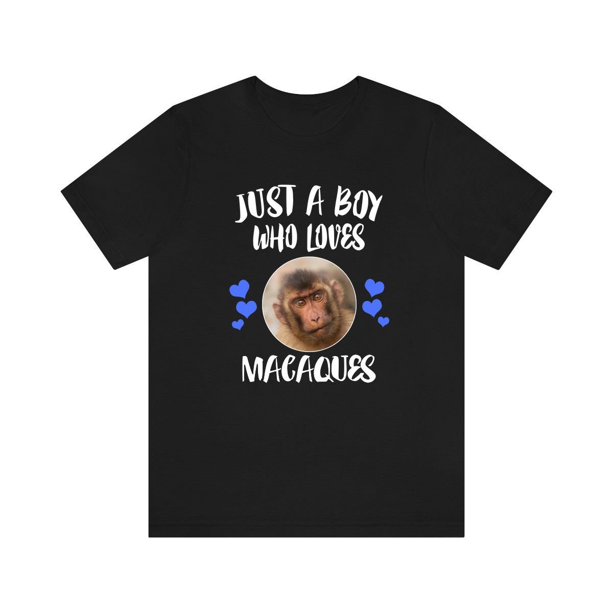 Just A Boy Who Loves Macaques Shirt, Macaque Lover Geschenk, Tier Erwachsene Kinder T-Shirt von Goodszy