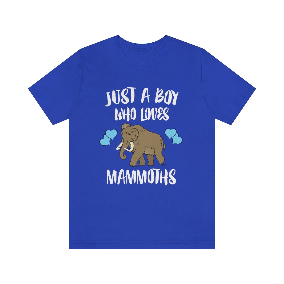 Just A Boy Who Loves Mammuts Shirt, Mammut Liebhaber Geschenk, Tier Erwachsene Kinder T-Shirt von Goodszy