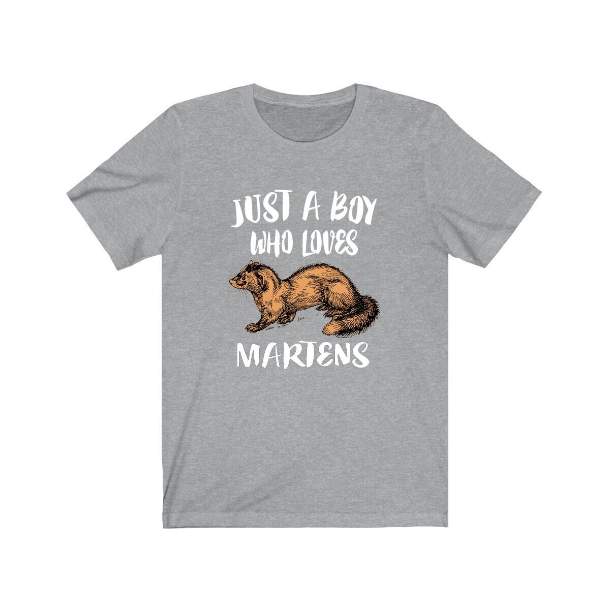 Just A Boy Who Loves Martens Shirt, Marten Lover Geschenk, Tier Erwachsene Kinder T-Shirt von Goodszy