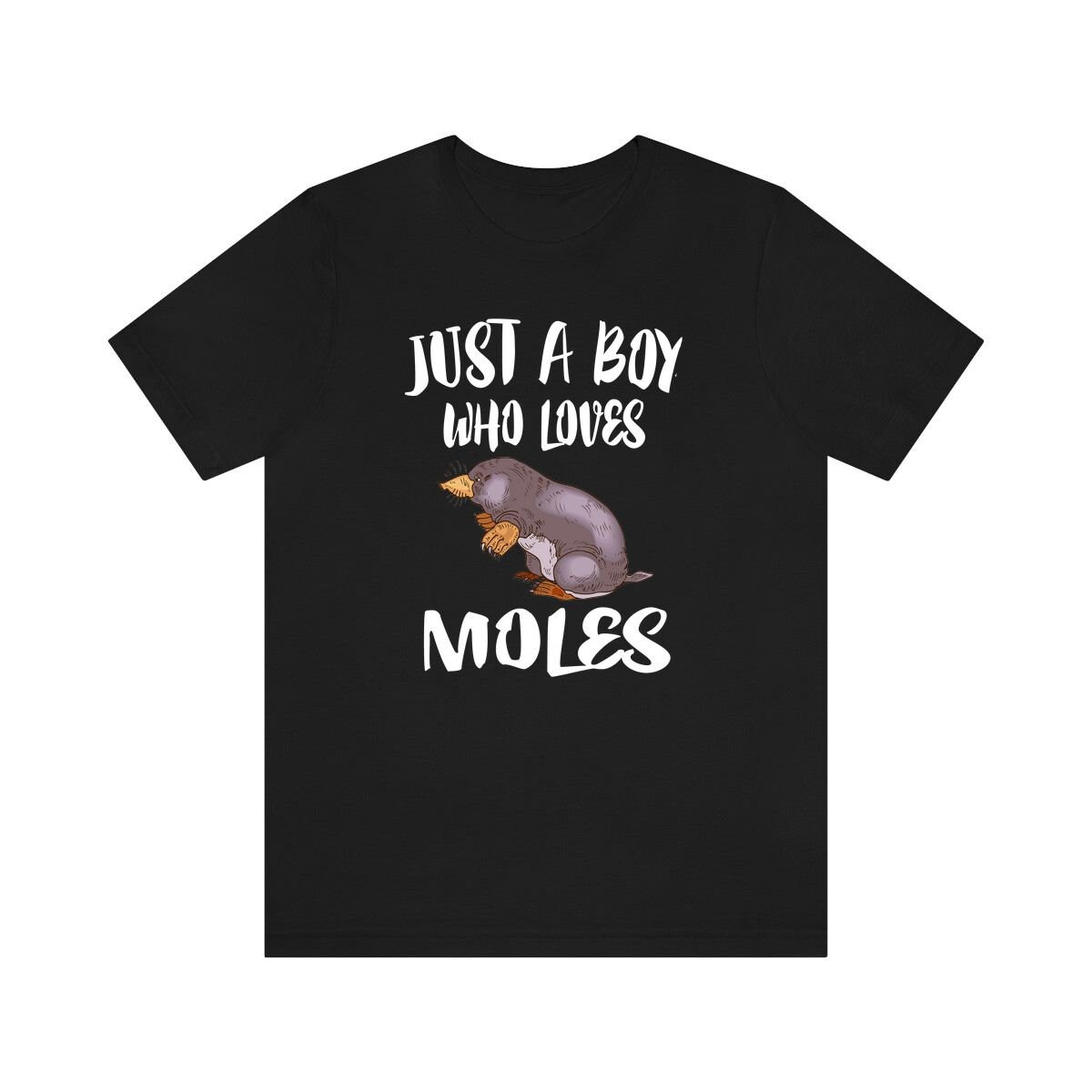 Just A Boy Who Loves Moles Shirt, Maulwurf Liebhaber Geschenk, Tier Erwachsene Kinder T-Shirt von Goodszy