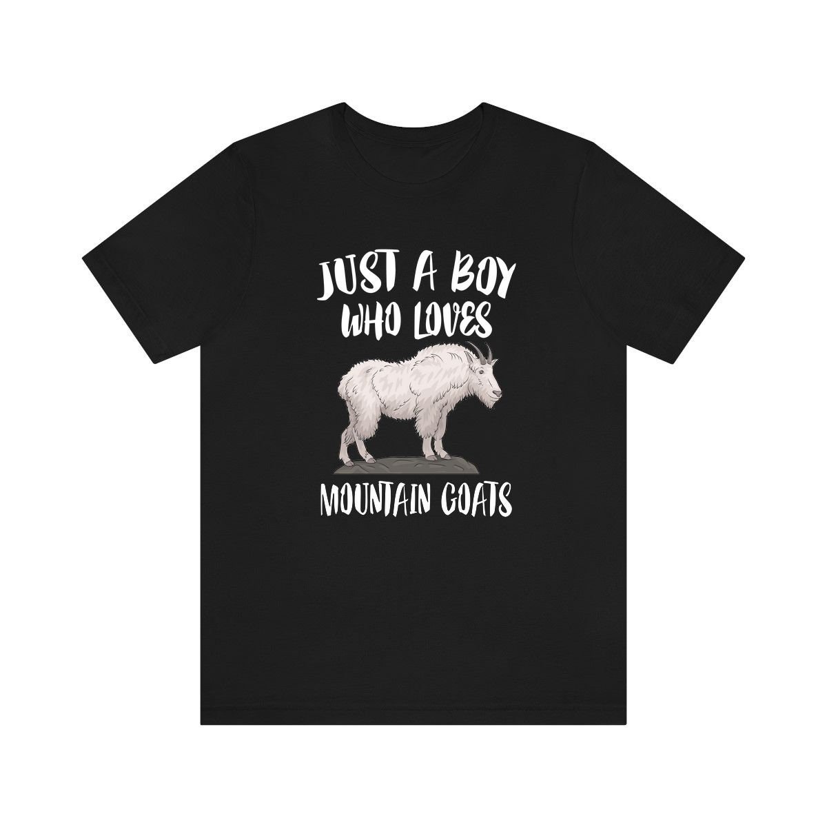 Just A Boy Who Loves Mountain Ziegen Shirt, Liebhaber Geschenk, Tier Erwachsene Kinder T-Shirt von Goodszy