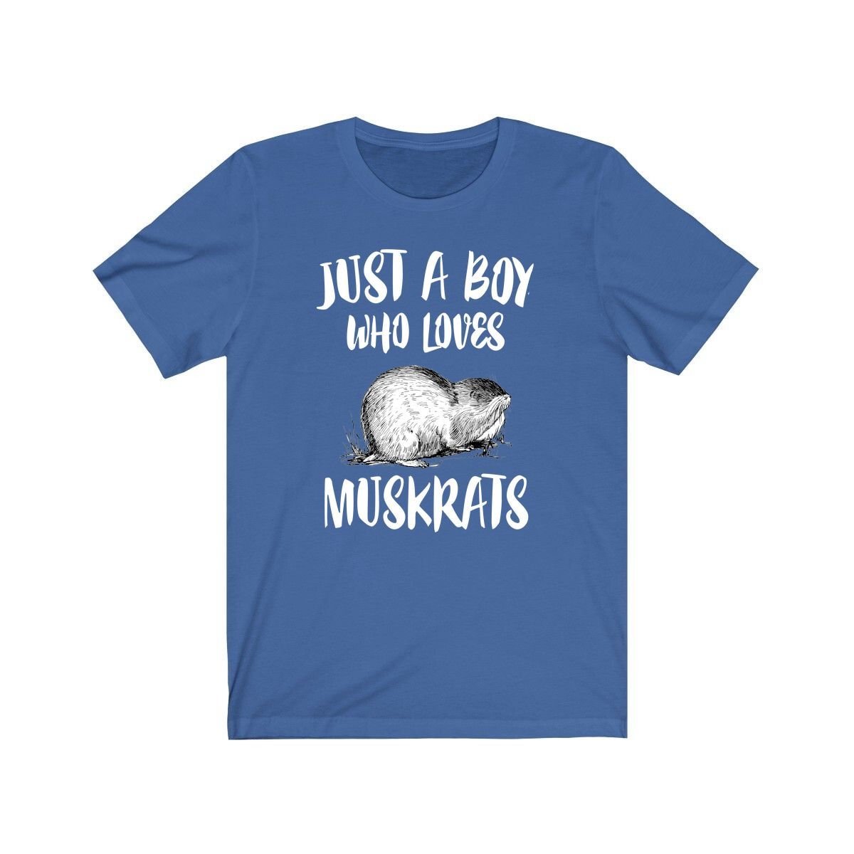 Just A Boy Who Loves Muskrats Shirt, Muskrat Liebhaber Geschenk, Tier Erwachsene Kinder T-Shirt von Goodszy