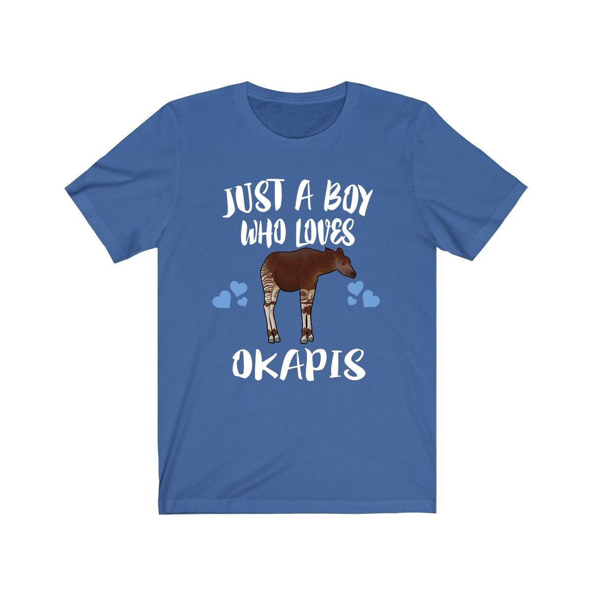 Just A Boy Who Loves Okapis Shirt, Okapi Liebhaber Geschenk, Tier Erwachsene Kinder T-Shirt von Goodszy