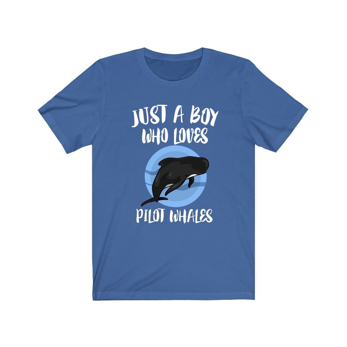 Just A Boy Who Loves Pilot Wale Shirt, Wal Liebhaber Geschenk, Tier Erwachsene Kinder T-Shirt von Goodszy