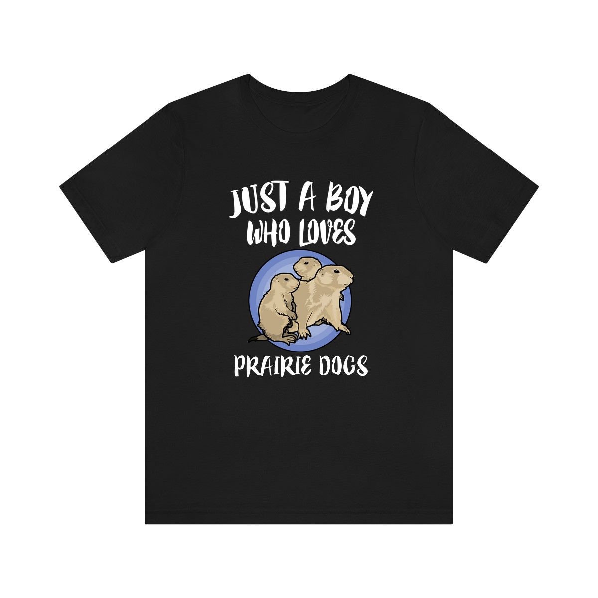 Just A Boy Who Loves Prairie Hunde Shirt, Prärie Liebhaber Hundeliebhaber Geschenk, Tier Erwachsene Kinder T-Shirt von Goodszy