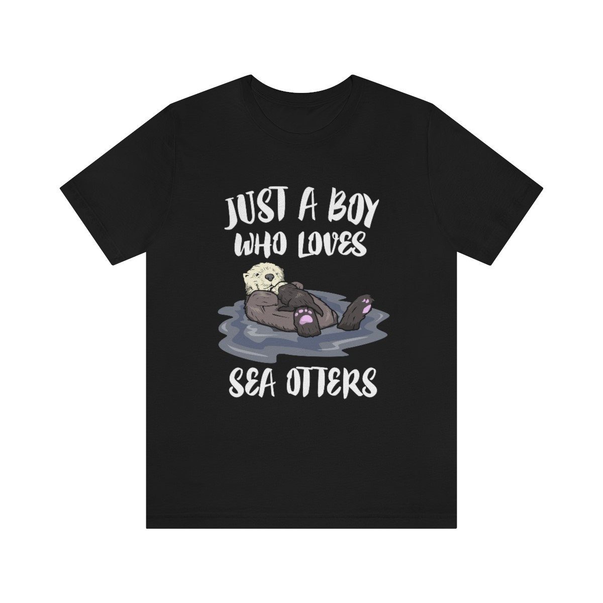 Just A Boy Who Loves Sea Otters Shirt, Otter Lover Geschenk, Animal Adult Kids T-Shirt von Goodszy
