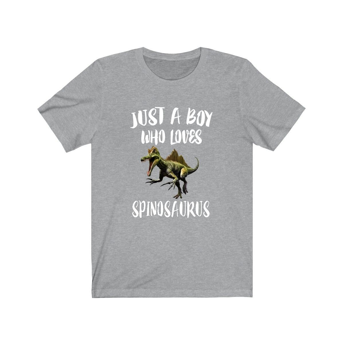 Just A Boy Who Loves Spinosaurus Dinosaurier Shirt, Liebhaber Geschenk, Tier Erwachsene Kinder T-Shirt von Goodszy