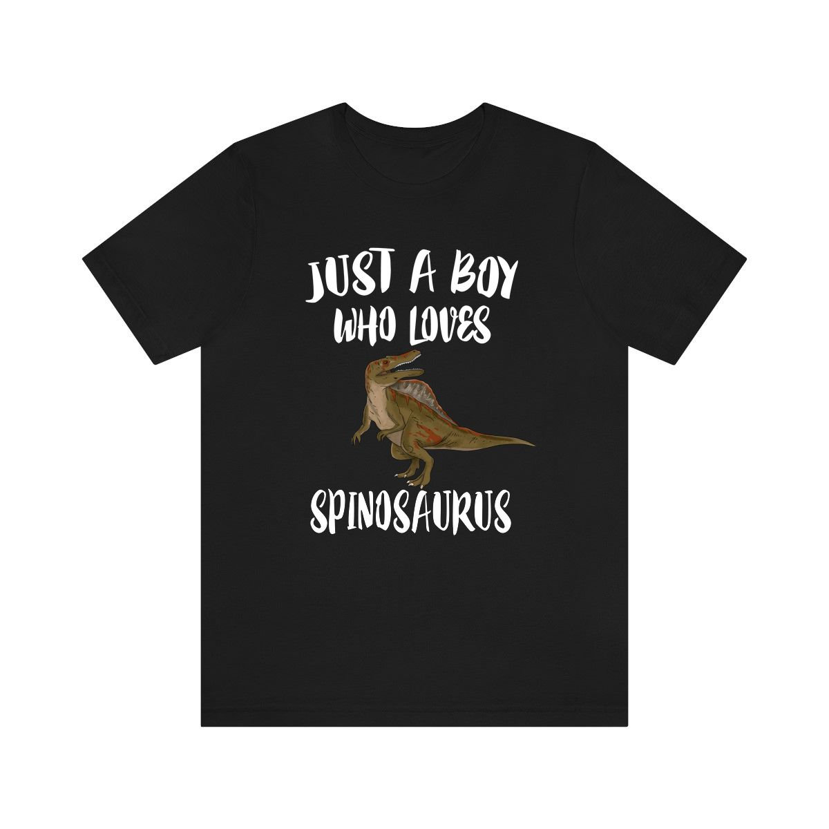 Just A Boy Who Loves Spinosaurus Dinosaurier Shirt, Liebhaber Geschenk, Tier Erwachsene Kinder T-Shirt von Goodszy