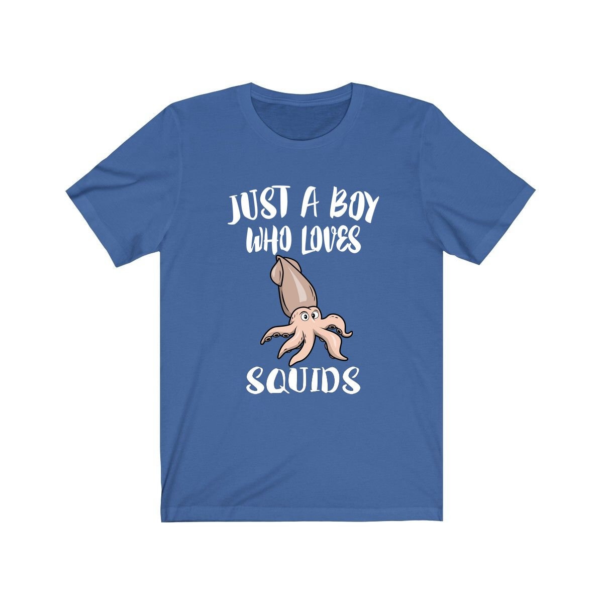 Just A Boy Who Loves Squids Shirt, Squid Lover Geschenk, Tier Erwachsene Kinder T-Shirt von Goodszy