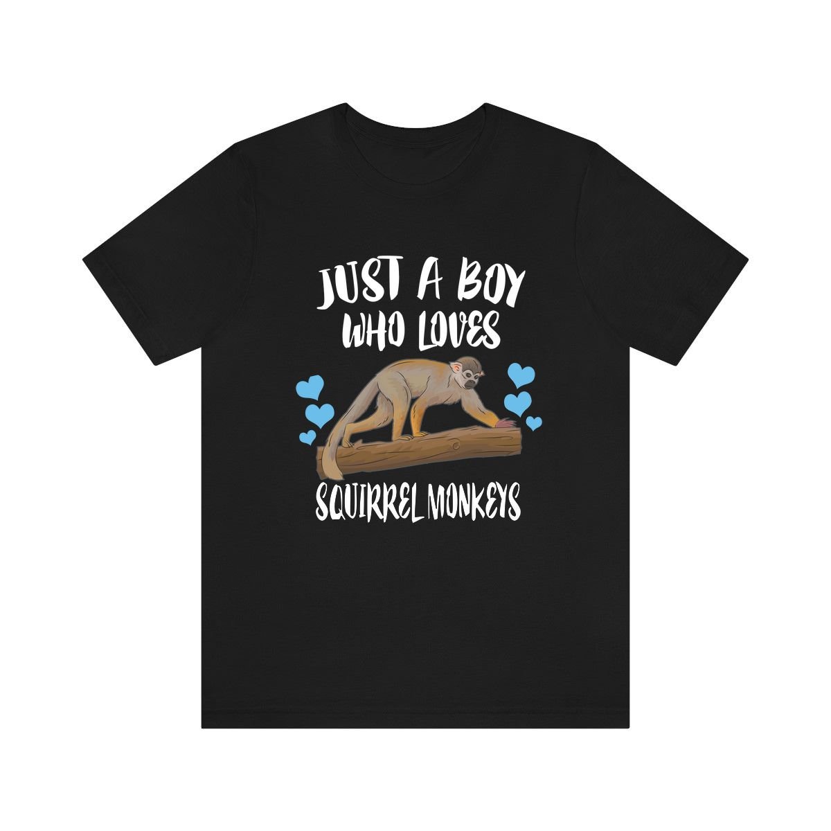 Just A Boy Who Loves Squirrel Monkeys Shirt, Eichhörnchen Monkey Lover Geschenk, Tier Erwachsene Kinder T-Shirt von Goodszy