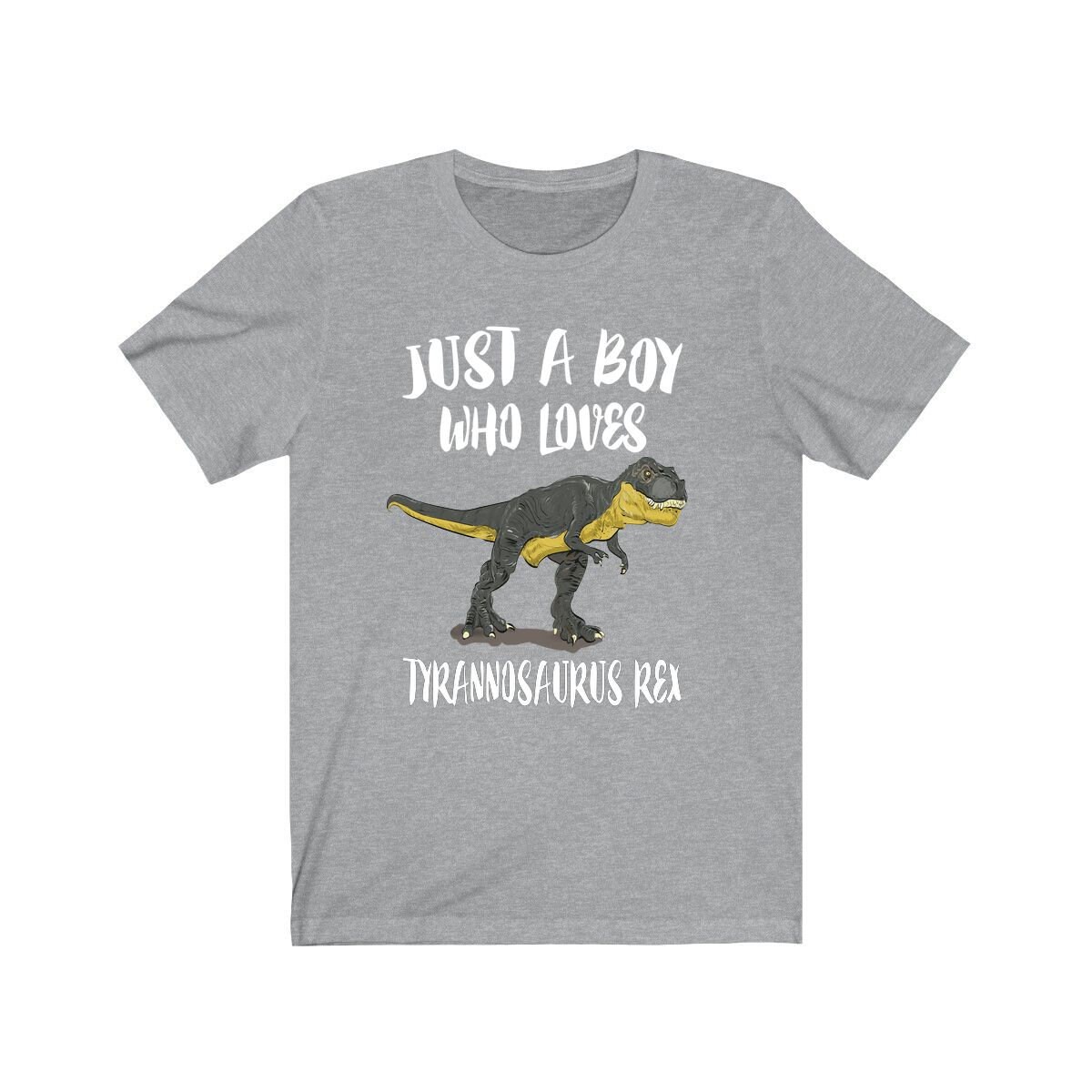 Just A Boy Who Loves Tyrannosaurus Rex Shirt, T-Rex Dinosaurier Liebhaber Geschenk, Tier Erwachsene Kinder T-Shirt von Goodszy