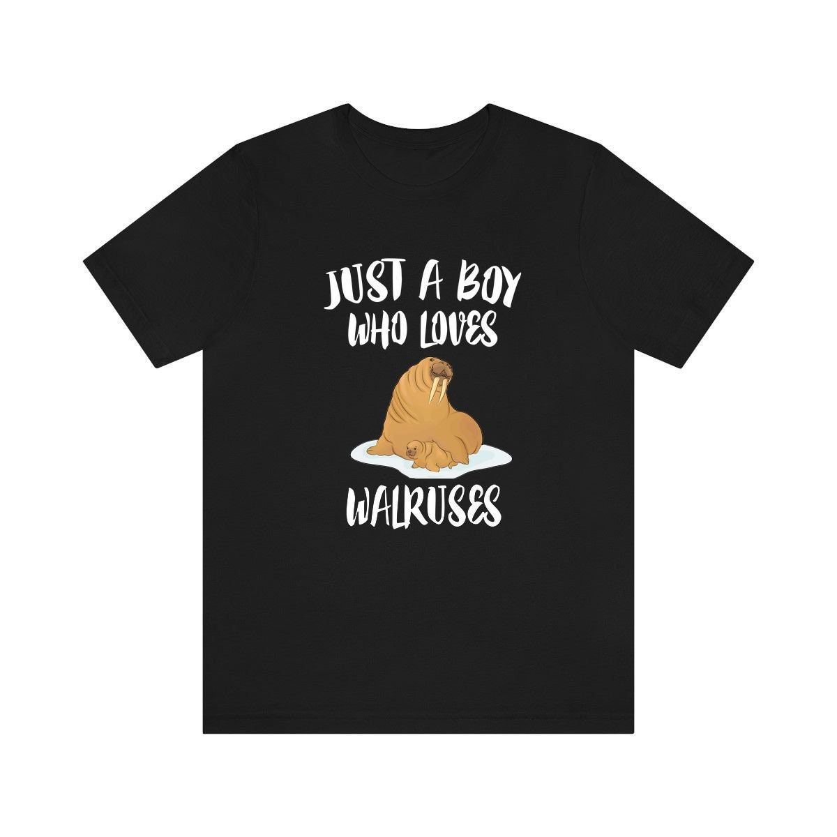 Just A Boy Who Loves Walross Shirt, Walros Liebhaber Geschenk, Tier Erwachsene Kinder T-Shirt von Goodszy