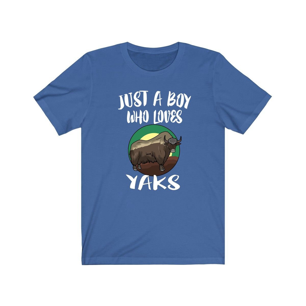 Just A Boy Who Loves Yaks Shirt, Yak Lover Liebhaber Geschenk, Tier Erwachsene Kinder T-Shirt von Goodszy