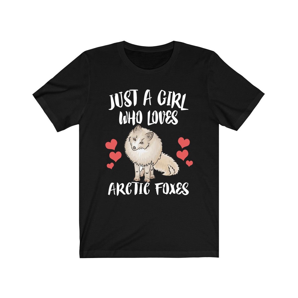 Just A Girl Who Loves Arctic Foxes Shirt, Fox Geschenk, Fuchs Liebhaber Erwachsene Kleinkinder Geschenk T-Shirt von Goodszy